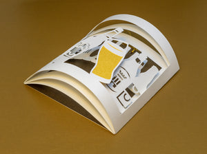 3D Beer Drinker Card Congrats