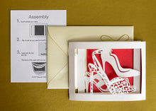 Load image into Gallery viewer, 3D Designer Shoe Card
