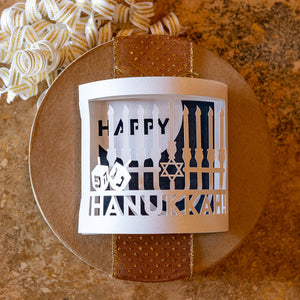 Happy Hanukkah Greeting Card, Party Invite