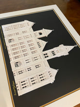 Load image into Gallery viewer, Auburn University, William J. Samford Hall, War Eagle, Alumni Artwork, Fine Art Paper Sculpture, Cut Paper Framed Art
