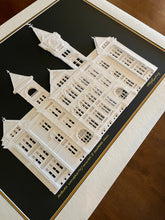 Load image into Gallery viewer, Auburn University, William J. Samford Hall, War Eagle, Alumni Artwork, Fine Art Paper Sculpture, Cut Paper Framed Art
