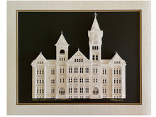 Load image into Gallery viewer, Auburn University, William J. Samford Hall, War Eagle, Alumni Artwork, Fine Art Paper Sculpture, Cut Paper Framed Art
